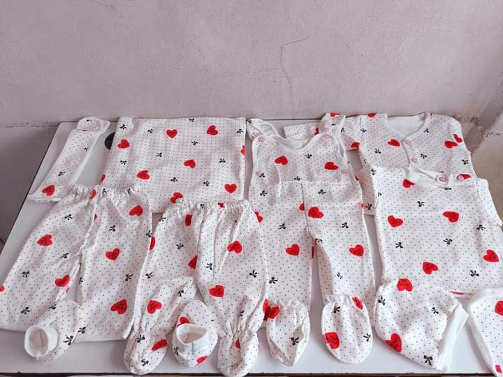 11 pcs cotton polyester newborn receiving set at Sure Deals Baby World Kenya