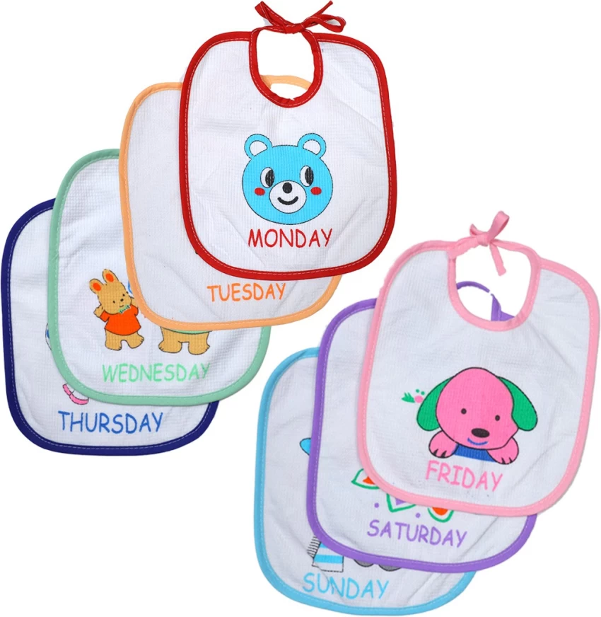 Monday to Sunday Baby Bibs at Sure Deals Baby World Kenya