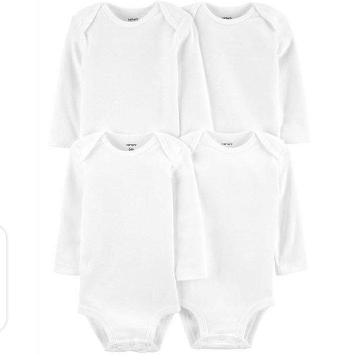 Plain white onesies (4 pack) at Sure Deals Baby World Kenya